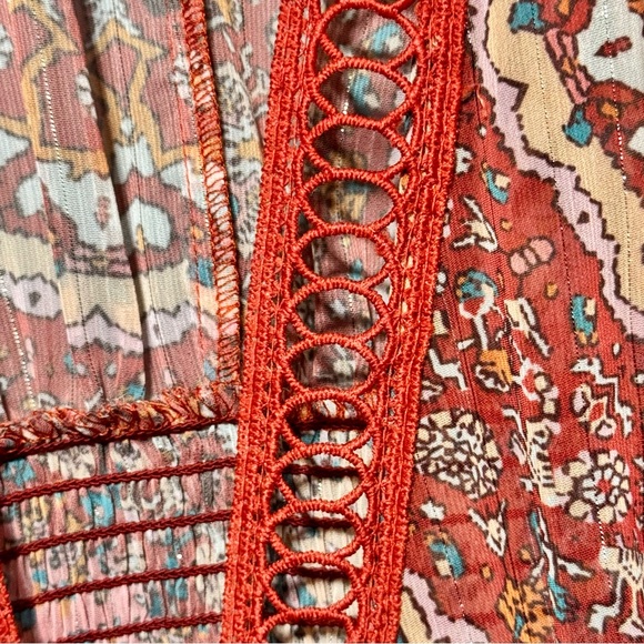 Miss Me Bohemain Print Longline Duster Wide Sleeve Lightweight Kimono - Picture 4 of 13